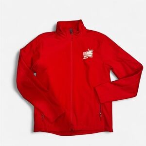Port Authority Red Zip Jacket - Sunliner Diner Tennessee (M)